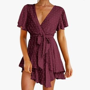 ☀️☀️Women’s Burgundy Dress size 2XL☀️☀️